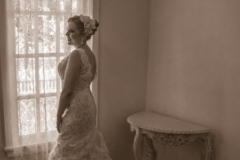Beautiful bridal photo inside Reception House