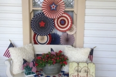Bride and Groom house front porch
